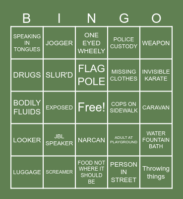 PP BINGO Card