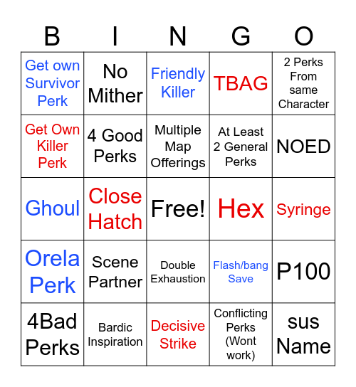 Chaos Shuffle Bingo Card