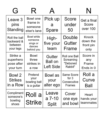 SCOULAR Bingo Card