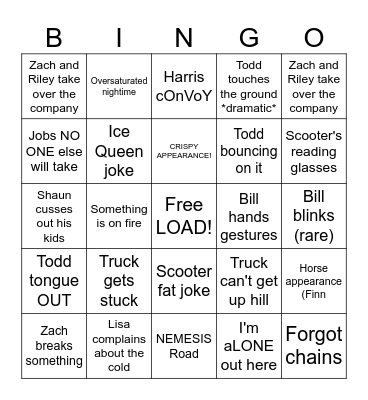 IRT BINGOO Bingo Card