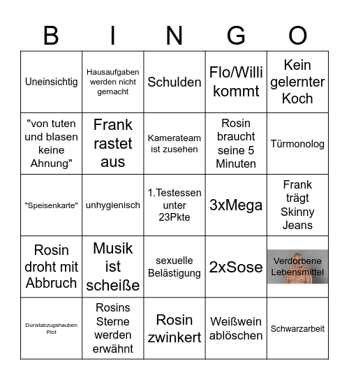 Rosin Bingo Geo Bingo Card