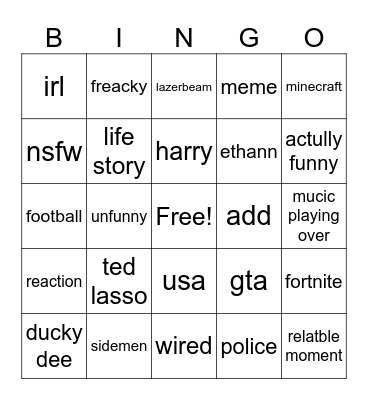 Bingo Card