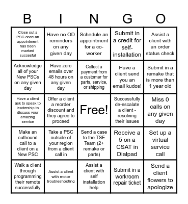 CEM BINGO WEEK OF 07/21 Bingo Card
