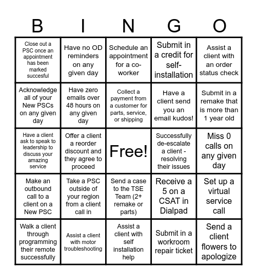 CEM BINGO WEEK OF 07/21 Bingo Card