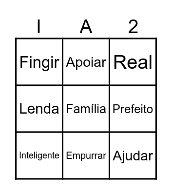 IFMS - Atividade Bingo Card