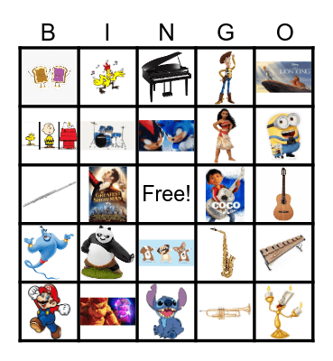 1st Grade Bingo Card