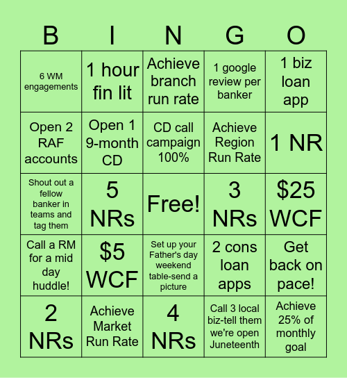 Bingo Card