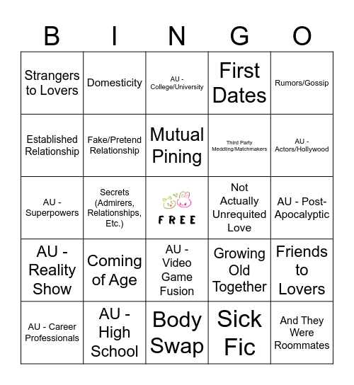 MINSUNG Bingo Card