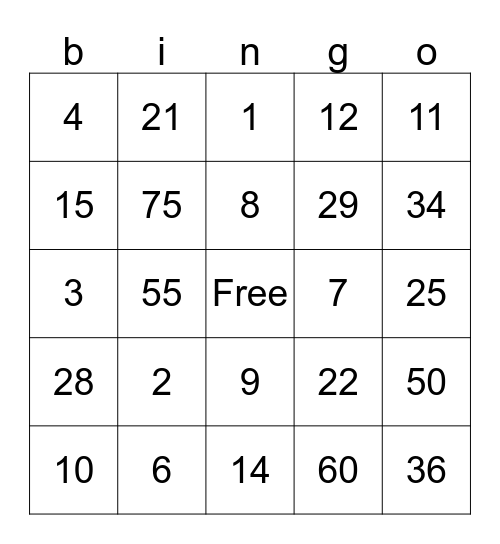 blackthunder Bingo Card