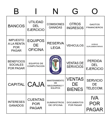 BINGO CONTABLE Bingo Card
