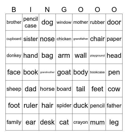 Unit 1 - 3 Review Bingo Card