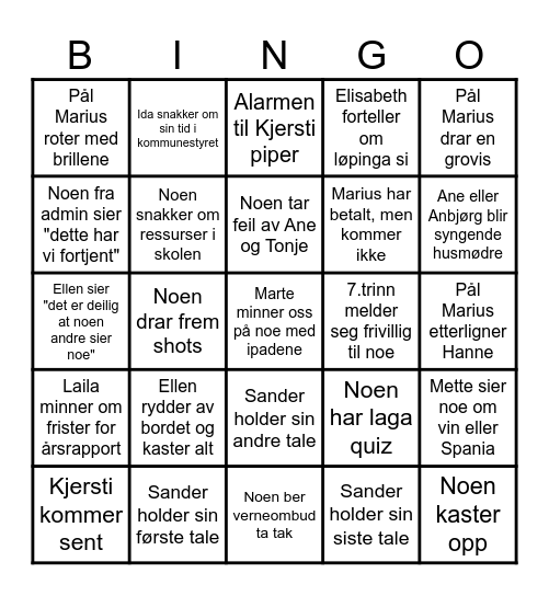 Sommerfest! Bingo Card