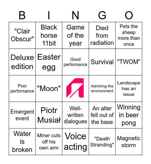 The Alters Bingo Card