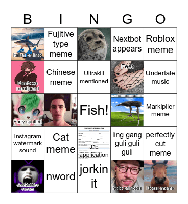 Reels Bingo 2 v2 Bingo Card