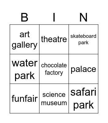holiday fun gmf 2 unit 9 Bingo Card