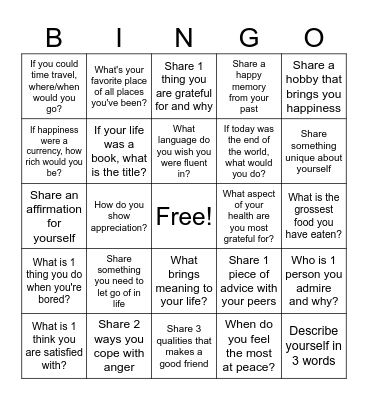 Icebreaker BINGO Card