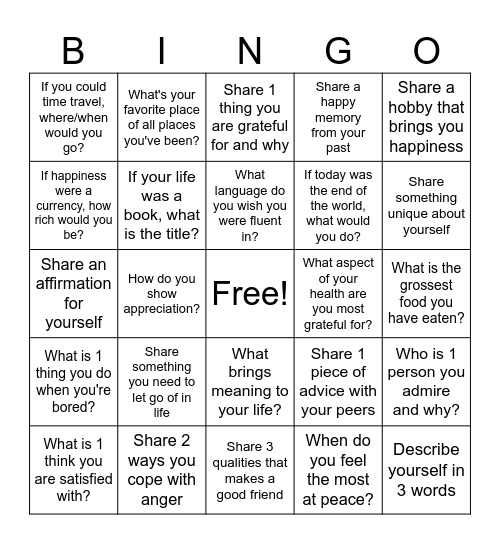 Icebreaker BINGO Card