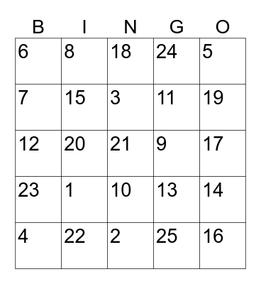 Icebreaker Bingo17 Bingo Card