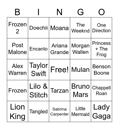 Bingo Card
