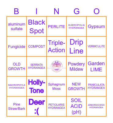 BOTANICAL BINGO Card