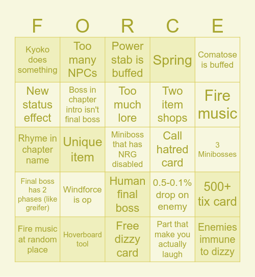 Block Tales Demo 5 Bingo Card