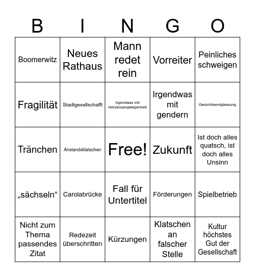 Bingo Card