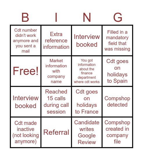 Friday 13th Bingo Edition Bingo Card