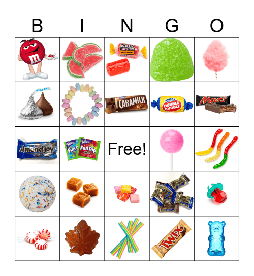 Candy Bingo Card