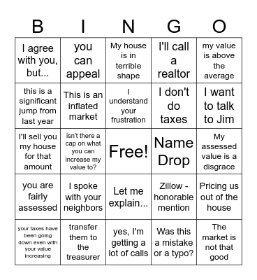 find someone who said... Bingo Card