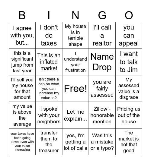 find someone who said... Bingo Card