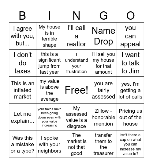 find someone who said... Bingo Card