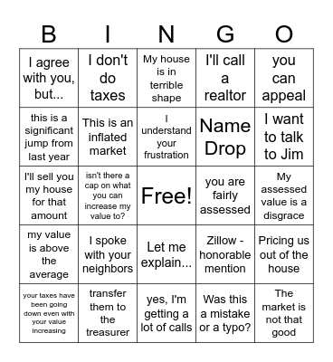 find someone who said... Bingo Card