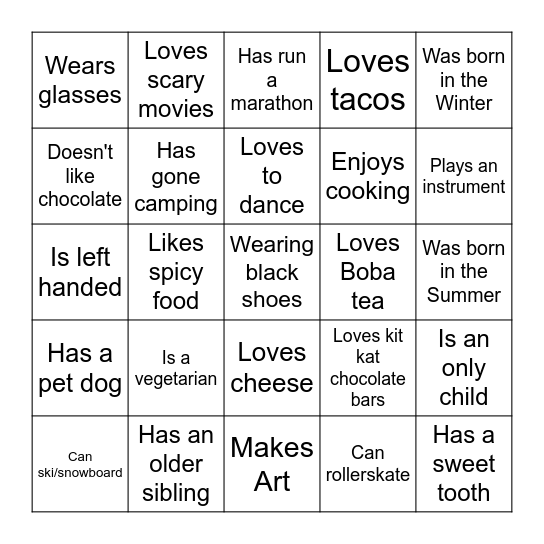 TPS Coach Bingo Card