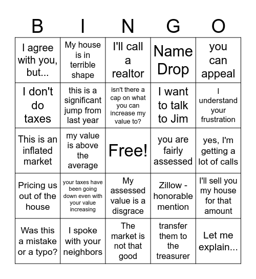 find someone who said... Bingo Card