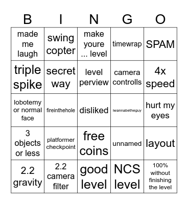 2.2 recent tab Bingo Card