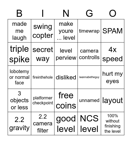 2.2 recent tab Bingo Card