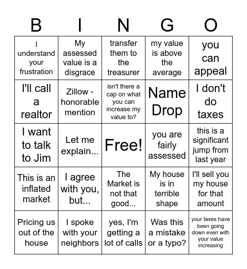 find someone who said... Bingo Card