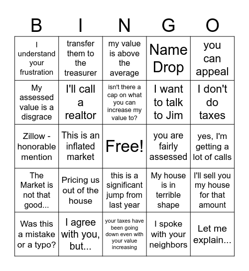 find someone who said... Bingo Card