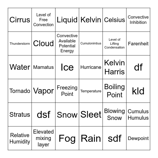 UNL AMS - 2025 Bingo Card