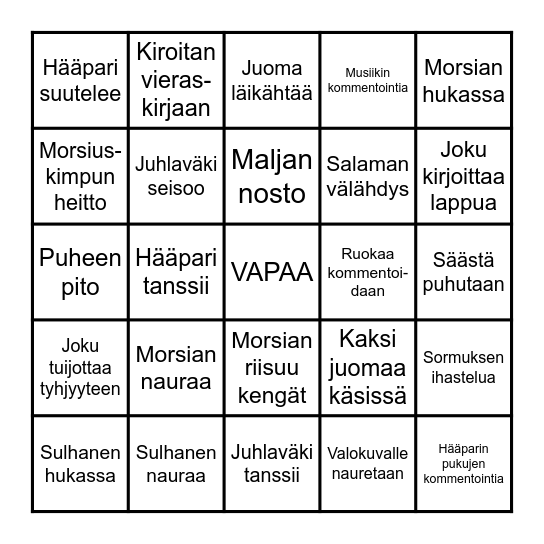 ANTIN & JONNAN HÄÄBINGO Card