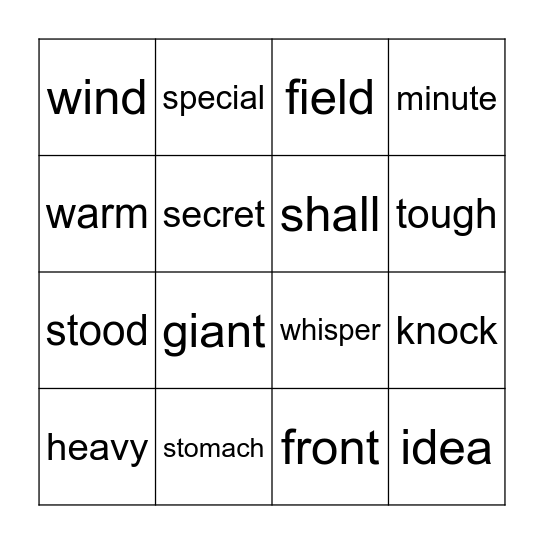 Good Bye, Bingo! Bingo Card