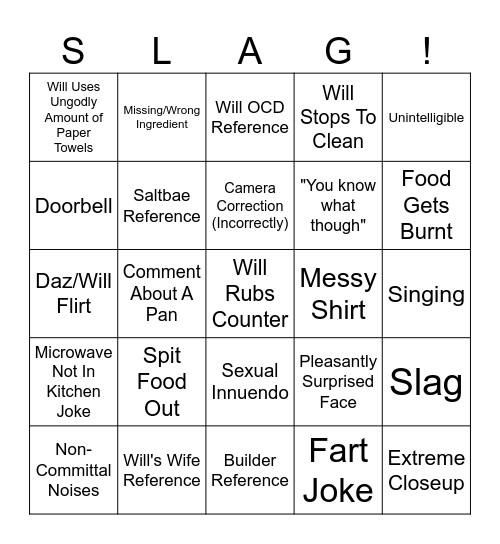 Daz Bingo Card