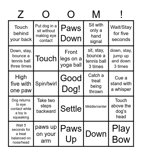 Best Friend Bingo Card