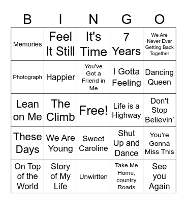 Graduation Bingo Cigna Bingo Card