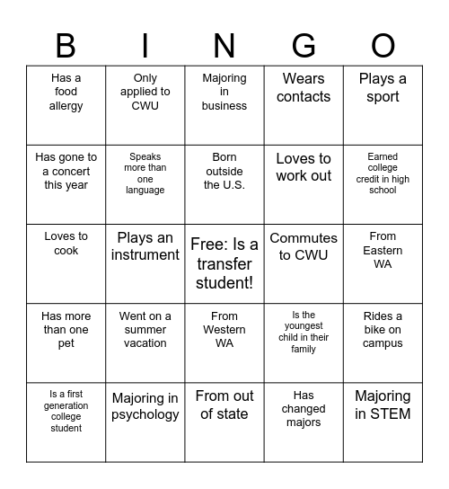 TSO GTKY Bingo Card