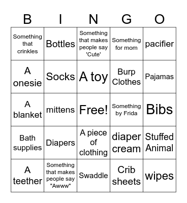 B     A     B     Y Bingo Card