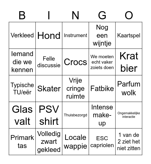 Markt markt markt Bingo Card