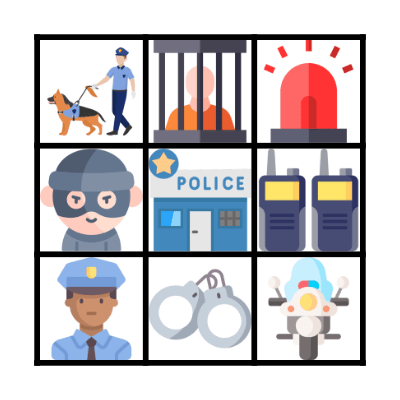 POLICE BINGO Card