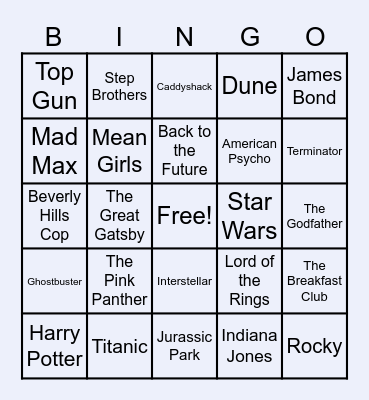 Round 2! Bingo Card