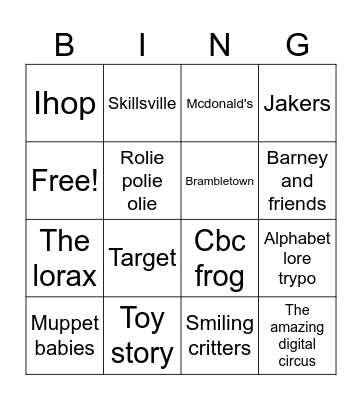 Esperanto Bingo Card